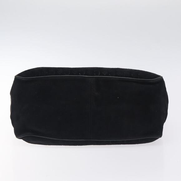 CELINE C Macadam Canvas Boogie Bag Hand Bag Black Silver - Picture 9 of 12